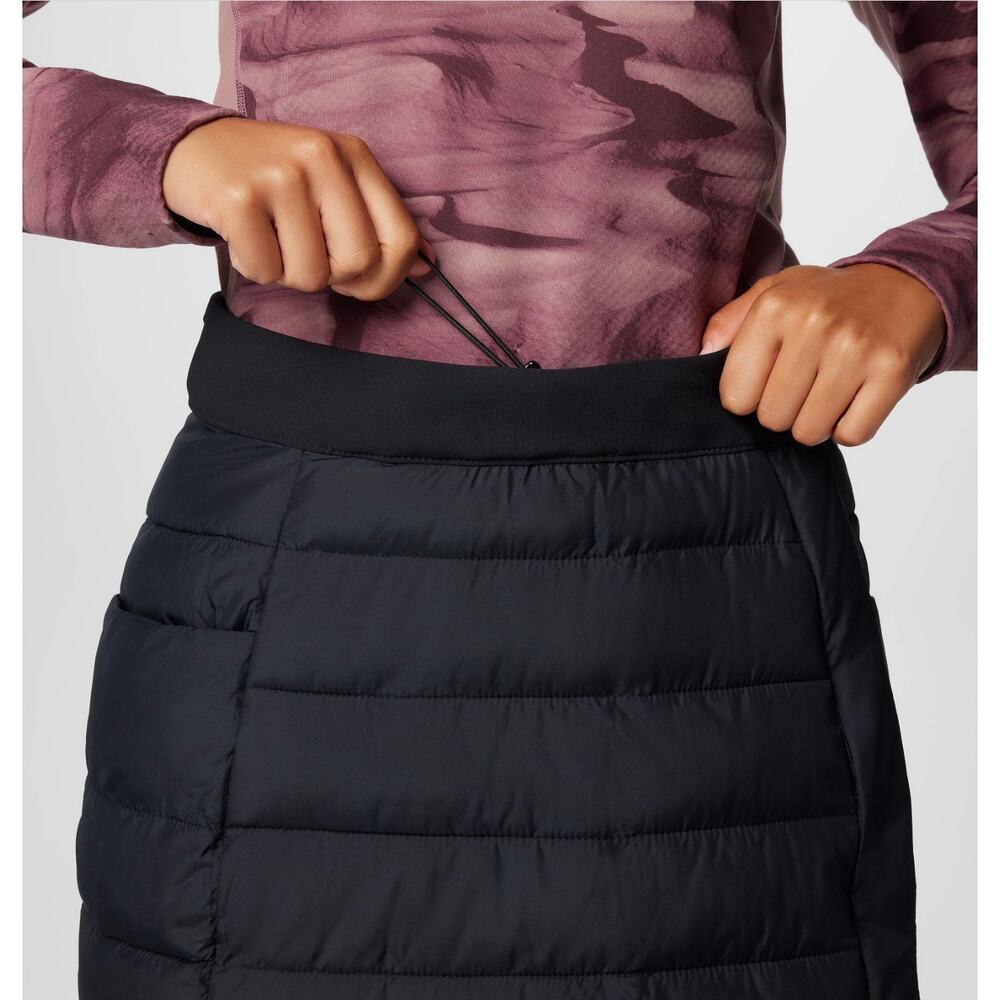 Columbia Powder Lite III Omni-Heat Insulated Black Puffer Skirt Size 2 Outdoor - Picture 2 of 14